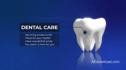 Dental care Video Displays template preview
