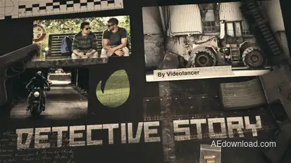 Detective Story - Slideshow Video Displays template preview
