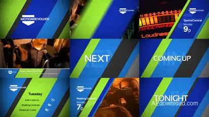 Diagonals Promo Package Video Displays template preview