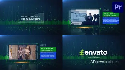 Digital Corporate Presentation for Premiere Pro Premiere Pro template preview