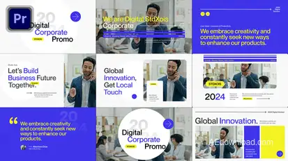 Digital Corporate Promo Premiere Pro template preview