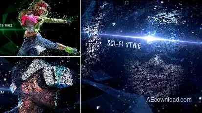 Digital Form Intro Video Displays template preview