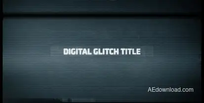 Digital Glitch Title Video Displays template preview