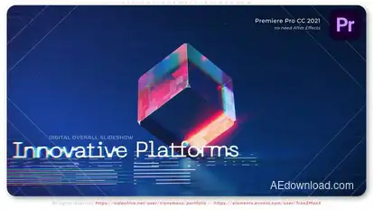 Digital Overall Slideshow Premiere Pro template preview