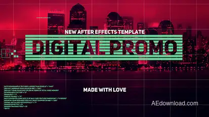 Digital Promo Video Displays template preview