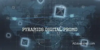 Digital Pyramid Promo Video Video Displays template preview