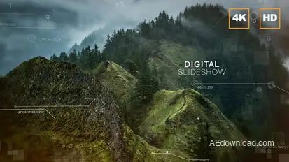 Digital Slideshow 4K Video Displays template preview