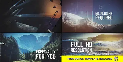 Digital Slideshow Video Displays template preview