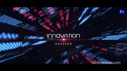 Digital Technology Opener Premiere Pro template preview