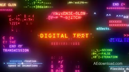 Digital Text Video Displays template preview
