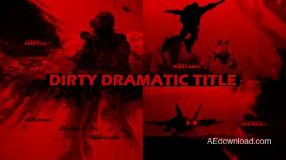 Dirty Dramatic Title Video Displays template preview