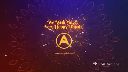 Diwali Message Mogrt Premiere Pro template preview