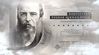 Double Exposure History Opener Video Displays template preview