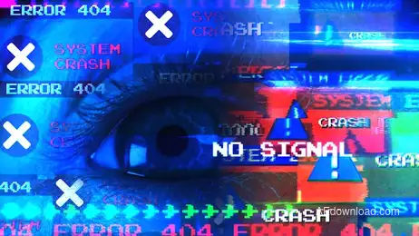 10 Digital Glitch Transitions Freebies template preview