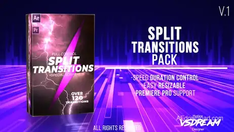 120+ Split Transitions Pack Freebies template preview