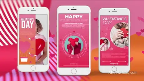 15 Valentine's Day Stories Freebies template preview