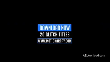 20 Glitch Lower Thirds Freebies template preview