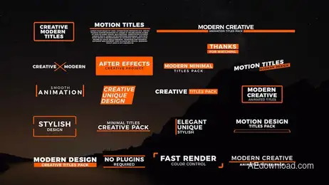 20 Modern Titles Freebies template preview