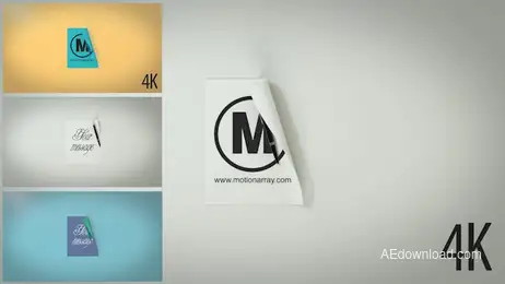 3D Paper Logo And Text Opener Freebies template preview