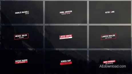 40 Lower Thirds Freebies template preview