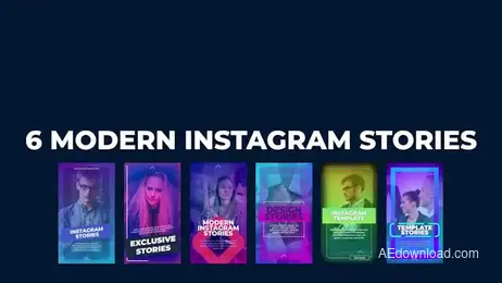 6 Modern Instagram Stories Freebies template preview