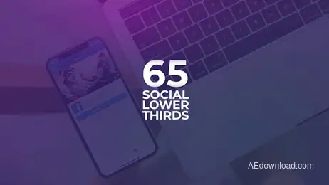65 Social Media Lower Thirds Freebies template preview