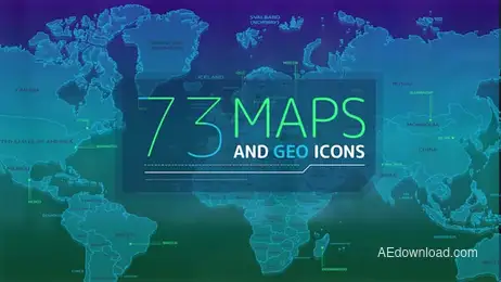 73 Maps And Geo Icons Freebies template preview