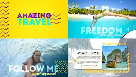 Amazing Travel Freebies template preview