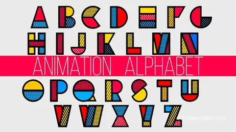 Animation Alphabet Freebies template preview