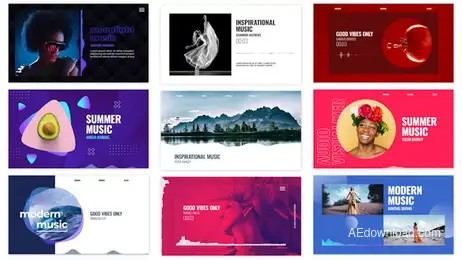 Audio Visualizations Pack Freebies template preview