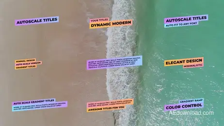 Auto Scale Titles Freebies template preview