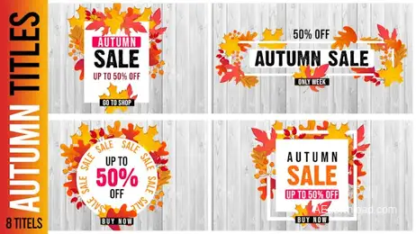 Autumn Titles Freebies template preview