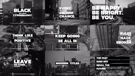 Black And White Typography Freebies template preview