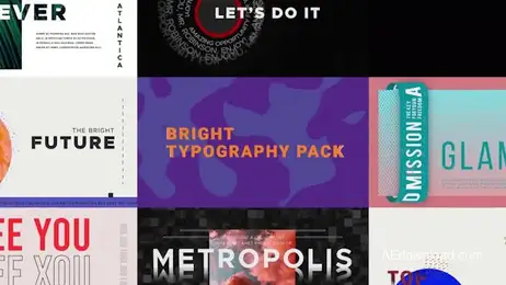 Bright Typography Pack Freebies template preview