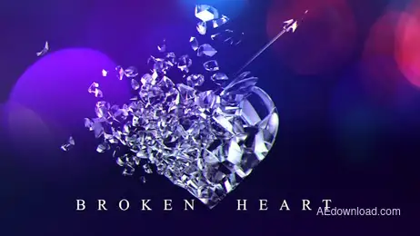 Broken Heart Promo Freebies template preview