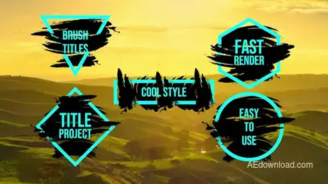 Brush Titles Freebies template preview