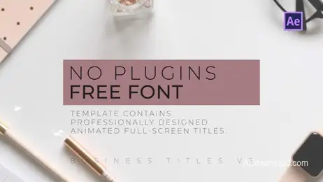 Business Titles V3 Freebies template preview