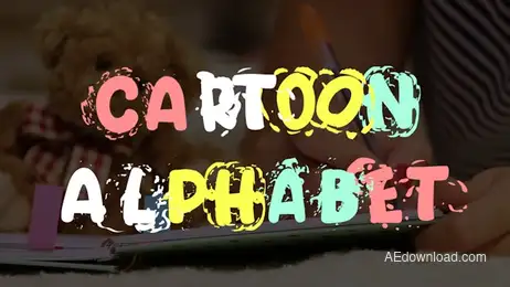 Cartoon Alphabet Freebies template preview