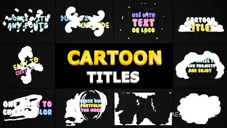 Cartoon Smoke Titles Freebies template preview