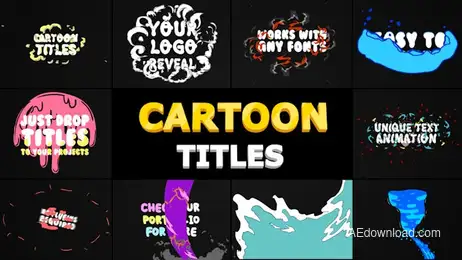 Cartoon Titles Pack Freebies template preview