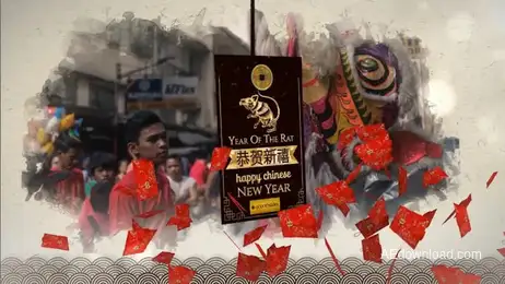 Chinese Red Envelopes Slideshow Freebies template preview