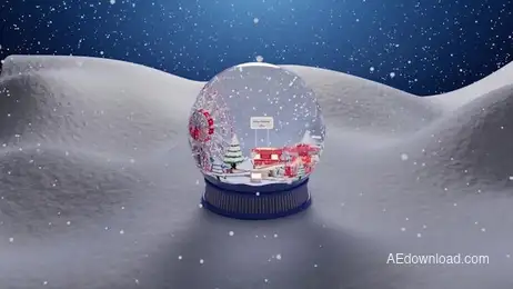 Christmas Globe Logo Reveal Freebies template preview