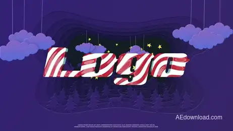 Christmas Paper Cut Logo Freebies template preview