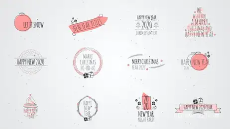 Christmas Titles Freebies template preview