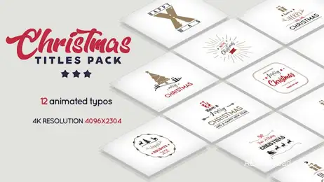 Christmas Titles Pack Freebies template preview