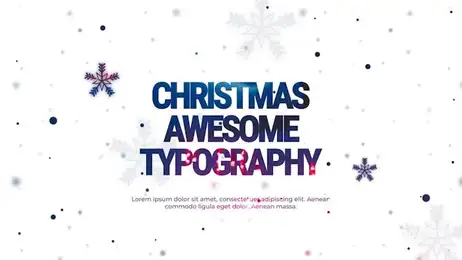 Christmas Typography Freebies template preview