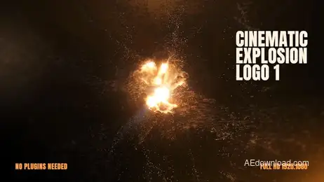 Cinematic Explosion Logo Freebies template preview