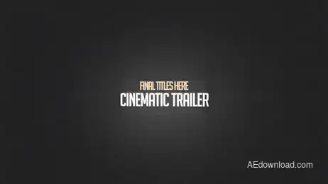 Cinematic Trail In 4K Freebies template preview