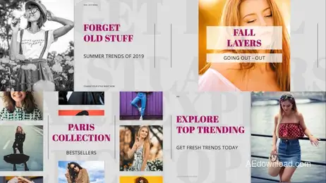 Clean Fashion Promo Freebies template preview