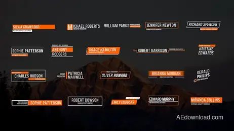 Clean Lower Thirds III Freebies template preview